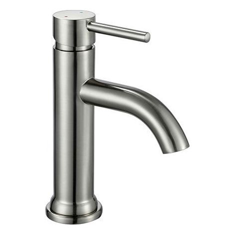 Edouard Rousseau – Mitigeur Lavabo ILO SMALL Inox – Bec Fixe – Aérateur Invisible (1/2)
