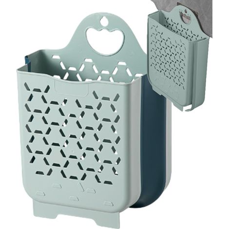 Panier à linge pliable, panier de rangement compact pour le linge, panier à linge portable, paniers muraux creux, 17 x 30 x 38,5 cm (1/5)