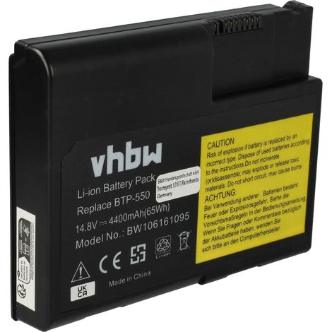 vhbw Akku kompatibel mit Acer Aspire 1202, 1200, 1203 Notebook (4400 mAh, 14,8 V, Li-Ion) (1/5)