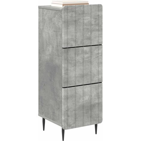 Maison Exclusive - Mobile con Cassetti Grigio Cemento 33 x 34,5 x 92 cm