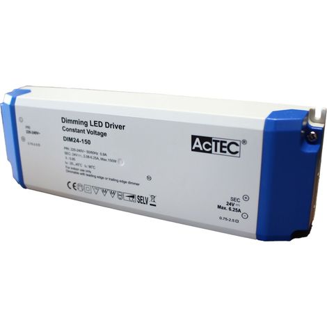 Alimentatore Dimmerabile Con Triac Dimmer Taglio di Fase DC 24V 150W Per Striscia Led 24V DIM24-150