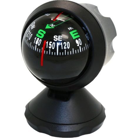Boussole de Voiture Inclinomètre Guide de Voiture Angle de Balle Inclinaison Niveau Mètre Outil de Recherche Équilibreur Mesure Équipement pour Véhicule de Voiture Mer Marine (1/4)