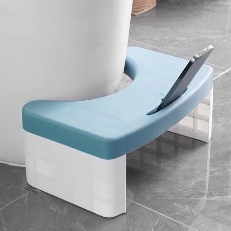 Tabouret Pour Toilette - Hauteur 16 Cm - En Polypropylène - Pour Posture Accroupie - Usage Salle De Bains - 1 Pièce (1/5)