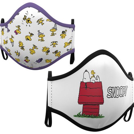 Mascherina Igienica in Stoffa Riutilizzabile Snoopy Adulto (2 uds) (1/3)