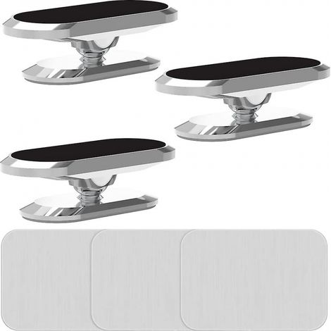 BEBUSINGOTO Soporte magnético para teléfono de coche, versión mejorada, 3 imanes, potente imán, rotación de 360° y ángulo de visión para salpicadero, compatible con todos los smartphones. (1/5)