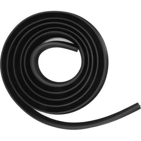 Bande isolante étanche, flexible et auto-adhésive en TPE, pour douche, séparation eau/sec, accessoires de salle de bain, 3 mètres, noire