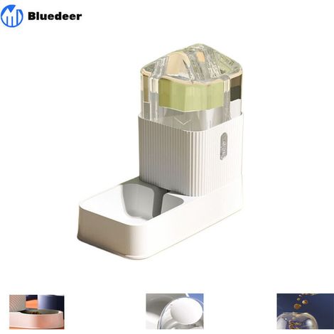 Alimentateur Automatique pour Chats, Chiens - Blanc Pur - (Abreuvoir 3.5L) (1/5)