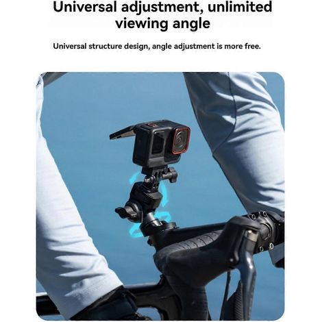 Kit de fixation pour vélo compatible avec Insta360 X3, X4, Ace - Couvercle amovible, (1/5)