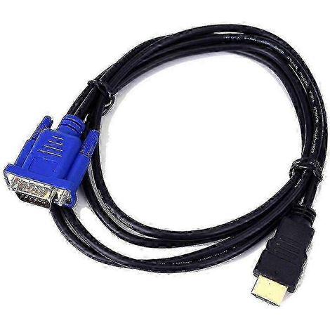 Câble adaptateur HDMI vers VGA 1080p de 1,8 m (6 pieds), compatible avec les ordinateurs portables, les projecteurs et les moniteurs. (1/5)