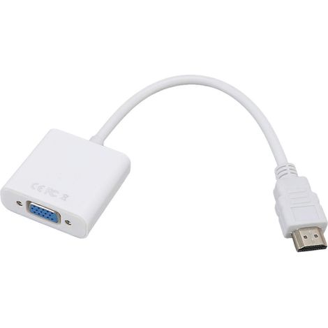 Adaptateur HDMI vers VGA, convertisseur plug-and-play 1080p, compatible avec les projecteurs et les moniteurs. (1/5)