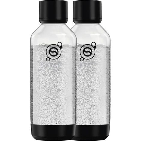 SodaStream 1542220490 Bottiglia di carbonatazione 1 L Plastica Quantita' 2 pz colore Nero