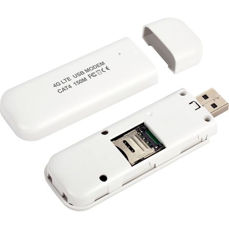 Modem Wi-Fi USB 4G LTE avec emplacement pour carte SIM, haut débit 150 Mbps, partage de connexion Wi-Fi mobile pour 8 utilisateurs en Europe et en Asie. (1/5)