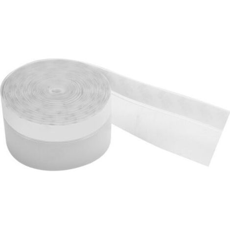 Bande d'étanchéité transparente autocollante de 5 m pour portes et fenêtres, isolation phonique et protection contre la poussière (45 mm) (1/5)