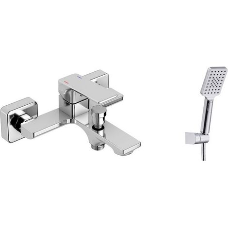 Miscelatore vasca in ottone con doccetta e flessibile PVC  KAM-DIANA kamalu