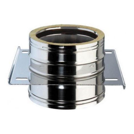Piastra supporto a muro acciaio inox diametro 80 mm
