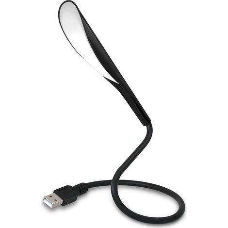 LED USB Dimmable Lampe de Lecture, 2.8W Interrupteur Tactile, 3 Luminosités Réglables, Flexible, Lampe USB pour Ordinateur Portable, Voyage, Étude, Chambre, Bureau, Tablette PC, Le Noir (1/5)
