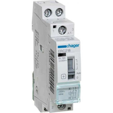 Relé de instalación 16A 230V CA 1NO+1NC ERC218