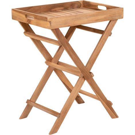 HORIZON - Table Basse d'Appoint H.49,5cm en Teck (1/5)