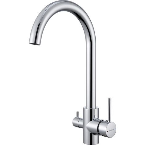 Robinet de Cuisine à 3 Voies, Mitigeur à 3 Voies pour Filtres à Eau (1/5)