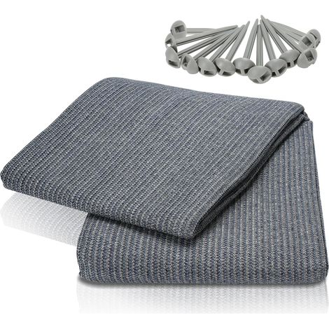 Wolketon Tapis de tente Auvent tapis étanche camping tapis tente sol extérieur tente bâche pique-nique couverture caravane , Gris, 250x250CM