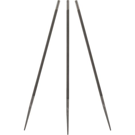 Lime pour Chaîne de Tronçonneuse 5,2 mm en Alliage – Lot de 3 Pièces pour Affûtage Précis (1/4)