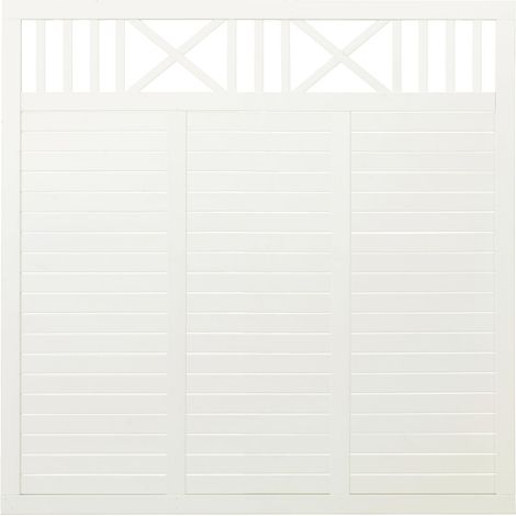 Plus Zaun Nostalgie 180 x 180 cm RAL 9010 Weiß