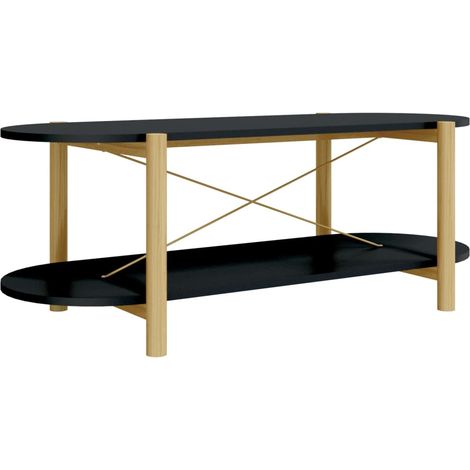 Table basse de salon, Table Café, Noir 110x48x40 cm Bois d'ingénierie OIB4527E (1/5)