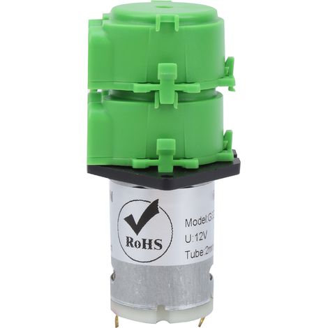 Pompe péristaltique double tête 12V DC pour dosage eau aquarium, circulation liquide, tuyau silicone 2x4mm inclus (1/5)