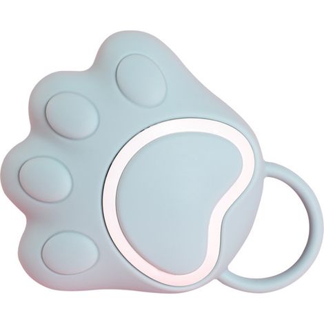 Brosse de bain pour chien et chat, peigne en silicone, brosse de toilettage pour chien, brosse de massage en silicone pour chiot, brosse de nettoyage et de toilettage douce (forme de patte bleue)