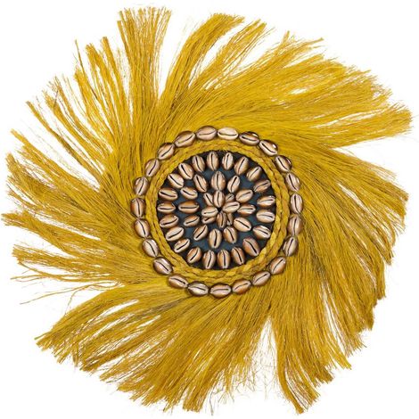 Décoration murale en fibres coquillages Batu 60 x 4 x 60 cm