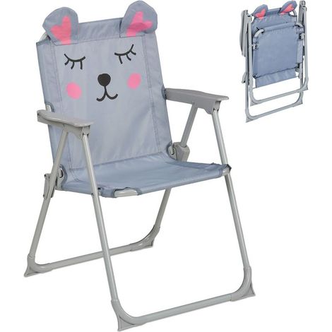 Chaise de camping pliante pour enfants avec motif animal (1/5)