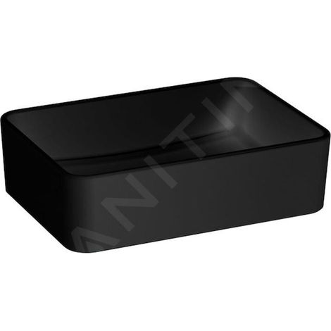 Jika Cubito Pure - Vasque à poser, 50x35 mm, sans trop-plein, noir mat H8184237161121 (1/5)