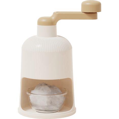 Tritaghiaccio manuale con manovella, tritaghiaccio con ciotola di raccolta a prova di fuoriuscite, adatto a casa e in campeggio (1/5)