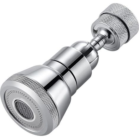 Aérateur de Robinet Rotatif, Mousseur Robinet de Cuisine, Aérateur de Robinet, Orientable à 720°, avec Filtre à 4 Couches, Empêcher Les Éclaboussures, pour Robinetterie (Filetage 23 mm) (1/5)