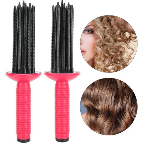 Peigne à friser volumateur, rouleau anti-dérapant pour boucles durables, outil coiffant (1/4)