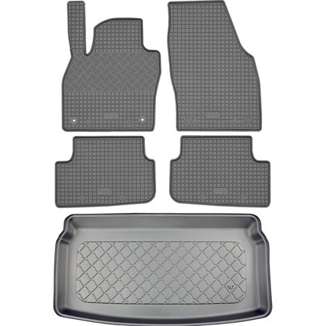 Audi A1 GB Sportback Hatchback (5 puertas) desde 07.2018 SET - Alfombrillas de goma para coche + alfombrilla para maletero