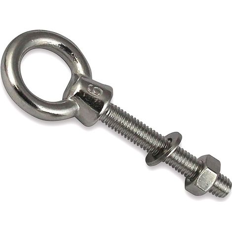 Galozzoit – Argolla M10x100 de acero inoxidable A4 V4A – Resistente al agua de mar – Capacidad de carga 150 kg – Paquete de 1 (1/4)