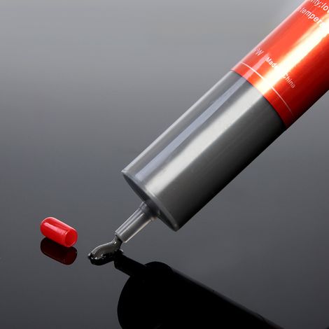 Large format grey thermal paste for computer accessories, heat dissipation systems, digital products and computer peripherals.