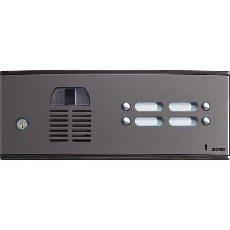 Panel A/V VIMAR 25V4/35 con 4 botones, gris sable