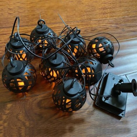 Lumière solaire flamme - - Jardin - LED - Multicolore - Étanche IP44 (1/4)