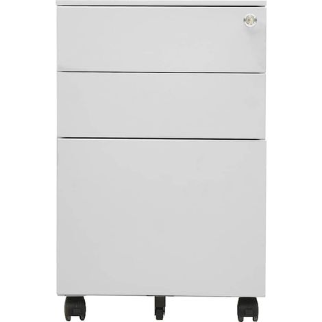 Maison Exclusive - Armario archivador acero gris claro 39x45x60 c (1/5)