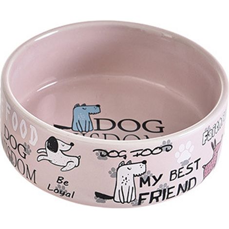 Bol Alimentaire Pour Chien Et Chat - En Céramique Dolomie - Résistant À 1300 °C - Usage Double Eau/Nourriture - Facile À Nettoyer - 1 Pièce (1/5)