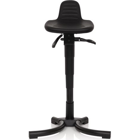 [NEUWERTIG] Hjh Office Stehhilfe Arbeitsstuhl Top Work 34 Pu Schwarz Schaum Metallgestell B-Ware