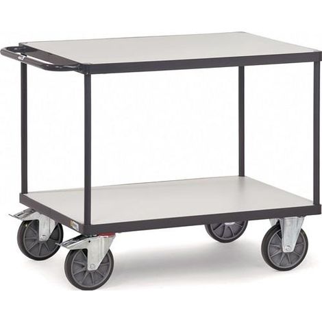 Fetra ESD-Tischwagen mit 2 Böden, elektrisch leitfähige Ausführung 850x500 (1/2)
