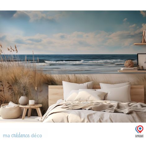Papier peint : Plage sud ouest, Aquarelle détaillé - Intissé - L.200 x H.280 cm (1/5)