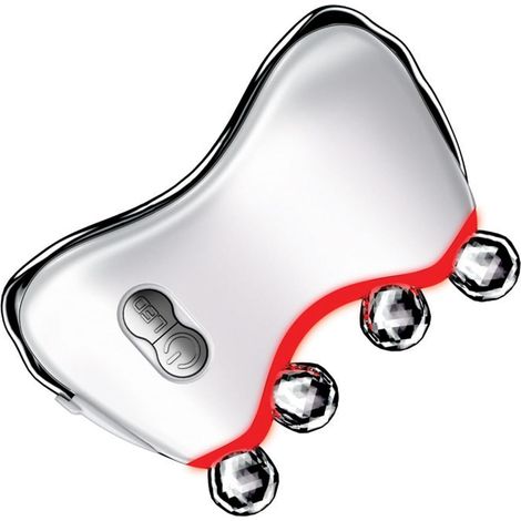LED-Gua-Sha-Gerät, Gua-Sha-Gesichtsmassagegerät mit Wärme und Vibration, Gesichtsmassage gegen Falten, Hautalterung, Schwellungen, Hautverjüngung und -straffung (3D) (1/5)