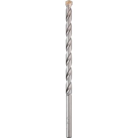 Broca para taladrar paredes Ø 10 mm, longitud 200 mm, con inserto de carburo robusto, broca helicoidal sin virutas, superficie granallada y vástago redondo, según ISO 5468 (1/5)