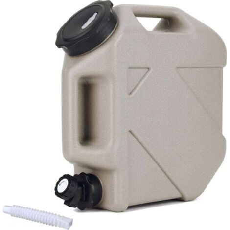 Gourde avec robinet et bouchon à visser, sans BPA, récipient d'eau portable avec poignée, idéale pour le camping, les pique-niques et la randonnée. (1/4)