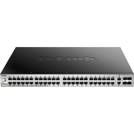 D-Link DGS-3130-54PS/E, Switch apilable Gigabit PoE de capa 3 de 54 puertos (SI) (1/5)