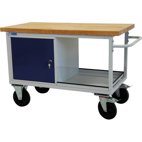 ADB Werkbank 1300x840x600mm Werktisch Tischwagen Rollwagen Werstattwagen (1/5)